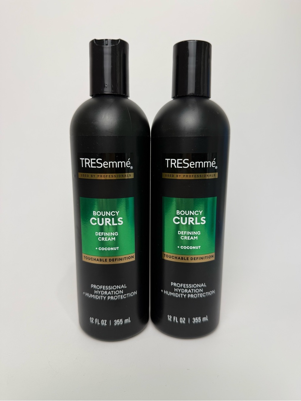 2x TRESemme Bouncy CURLS Defining Cream 12 oz Touchable Hold Coconut Avocado Oil